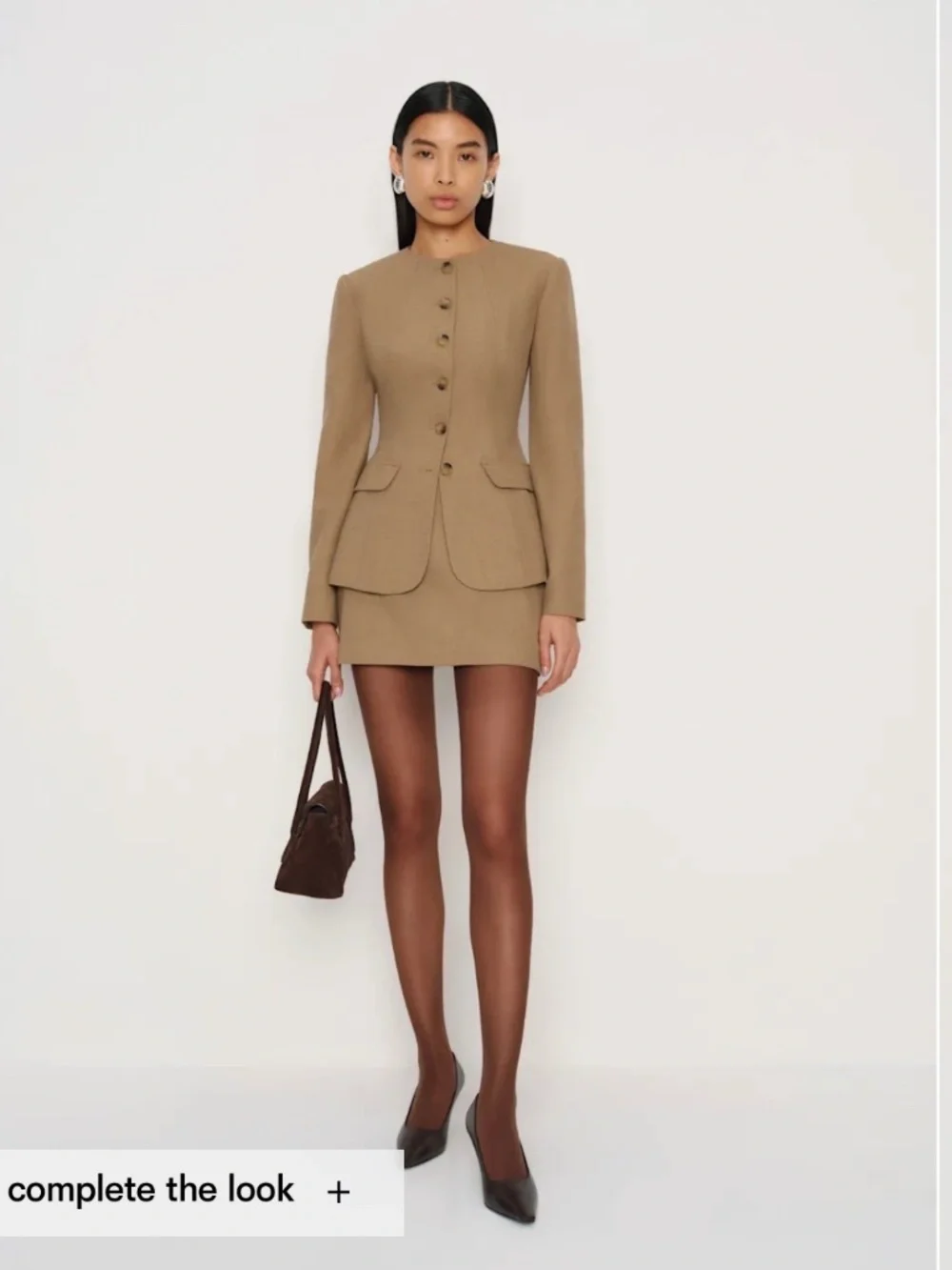 Reformation Georgia Two Piece Brown - Size 4